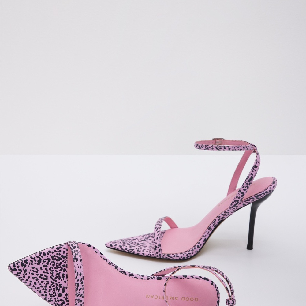 Good American Pink Leopard Women's Heels